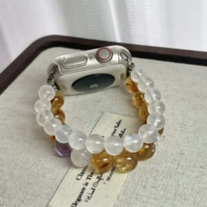 Autumn Breeze: Amethyst, Citrine & Moonstone iWatch Band