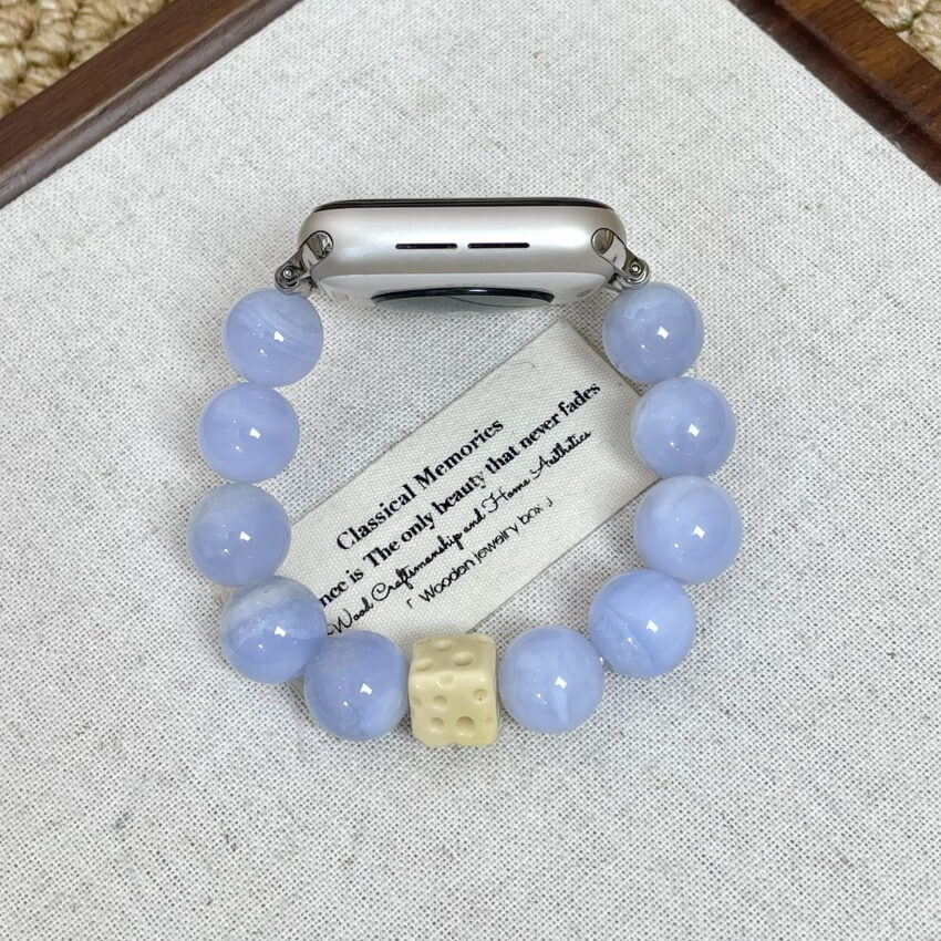Handmade Blue Lace Agate iWatch Band