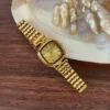 MoHer Watch Gold Square Face Classic Stainless Steel Watch for Women