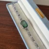 MoHer Watch Mint Green Mother of Pearl Dial Silver Bracelet Watch for Women