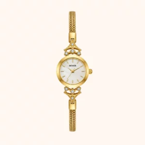 MoHer Watch Gold Small Face Slim Chain Bracelet Watch for Women