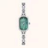 MoHer Watch Mint Green Mother of Pearl Dial Silver Bracelet Watch for Women