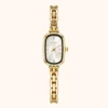 moher new-40 Moher Watch Beige Mother of Pearl Dial Gold Oval Bracelet Watch for Women