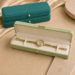 Vintage Green/Dark Green Gift Box Elegant Bracelet & Timepiece Case