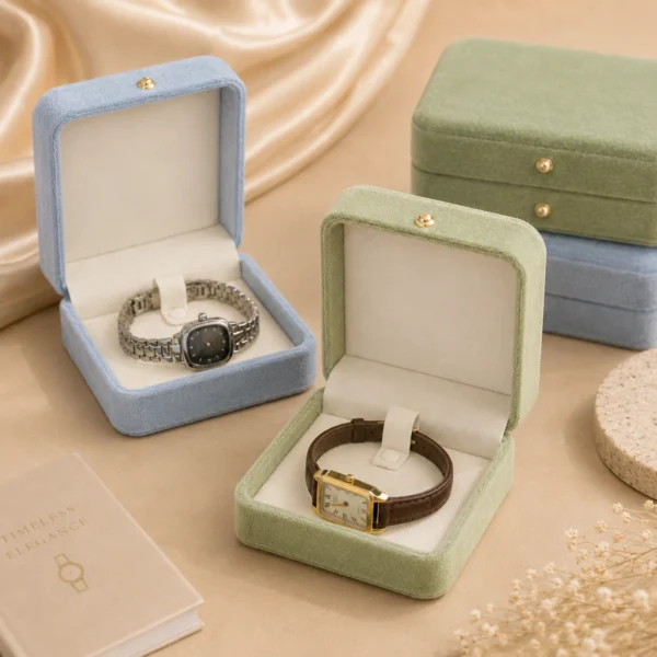 Minimalist Blue/Green Square Gift Box