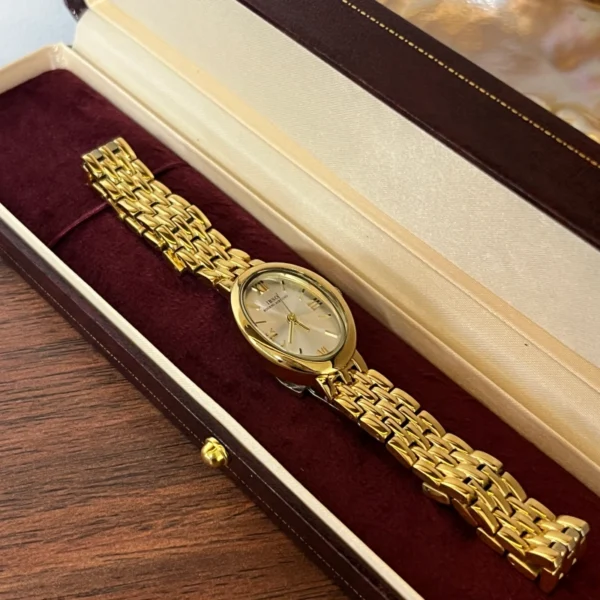 MH 724-2 MoHerWatch Classic Gold Oval Roman Numeral Bracelet Watch for Women
