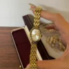 MH 724-3 MoHerWatch Classic Gold Oval Roman Numeral Bracelet Watch for Women