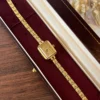 MoHerWatch Elegant Gold Rectangular Gold Dial Bracelet Watch for Women