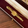 MoHerWatch Elegant Gold Rectangular Gold Dial Bracelet Watch for Women