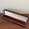 Vintage Burgundy/Green Jewelry Gift Box