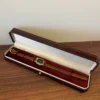Vintage Burgundy/Green Jewelry Gift Box