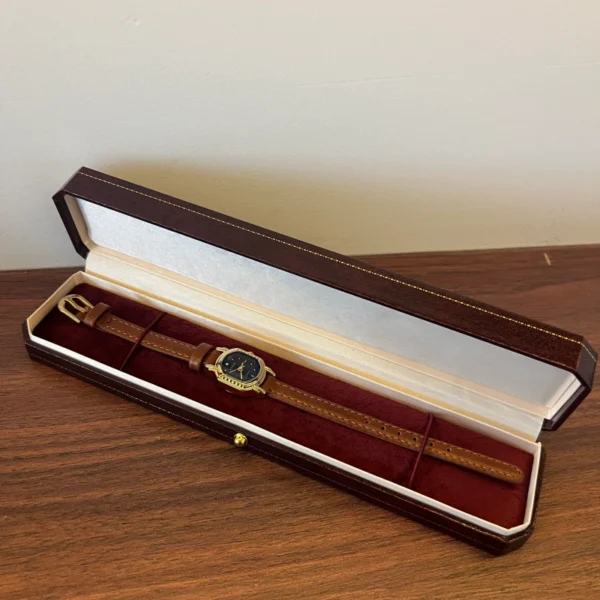 Vintage Burgundy/Green Jewelry Gift Box