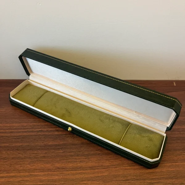 Vintage Burgundy/Green Jewelry Gift Box