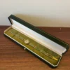 Vintage Burgundy/Green Jewelry Gift Box
