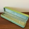 Vintage Green/Dark Green Long Watch Gift Box Elegant Bracelet & Timepiece Case