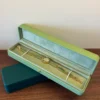 Vintage Green/Dark Green Long Watch Gift Box Elegant Bracelet & Timepiece Case