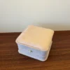 Square Pearl Button Accent Jewelry Organizer Women's Watch Gift Box
