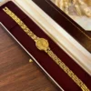Classic Gold Watch Small Oval Dial Watch for Women