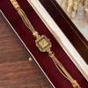MH668-1 Dainty White Square Dial Silver Zircon Bracelet Watch for Women