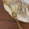 MH668-5 Dainty White Square Dial Silver Zircon Bracelet Watch for Women