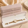 ab063684acaebcb4a3a875a75f56dcc5 Elegant Pink/Blue/Green/Purple Velvet Pearl Jewelry Gift Box