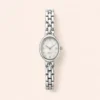 Dainty Silver Watch Small Oval Dial Watch for Women