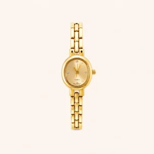 Classic Gold Watch Small Oval Dial Watch for Women