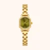 mh-b19 MoHerWatch Elegant Gold Octagonal Green Dial Bracelet Watch for Women
