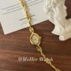 MoHerWatch Elegant Gold Marquise Dial Bracelet Watch for Women