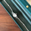 Classic Silver Round Dial Braided Bracelet Watch for Women