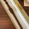 Classic Brown Square Dial Brown Strap Watch for Women
