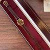 Classic Brown Round Dial Slim Brown Strap Watch for Women