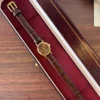Classic Brown Round Dial Slim Brown Strap Watch for Women