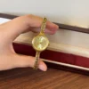 Classic Gold Cushion Dial Slim Textured Bracelet Watch for Women