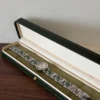 Classic Green Accent Round Dial Silver Bracelet Watch for Women