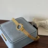 Elegant Blue Round Dial Gold Decorative Bracelet Watch for Women