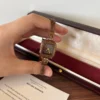 Classic Brown Square Dial Slim Brown Bracelet Watch for Women
