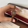 Classic Brown Square Dial Slim Brown Bracelet Watch for Women