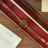Classic Brown Square Dial Slim Brown Bracelet Watch for Women