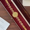 Elegant White Oval Link Gold Bracelet Watch for Women