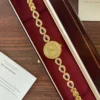 Elegant White Oval Link Gold Bracelet Watch for Women