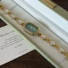 Custom Oval Mother of Pearl Dial & Mix-and-Match Gemstone Bracelet Watch for Women