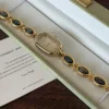 Custom Oval Mother of Pearl Dial & Mix-and-Match Gemstone Bracelet Watch for Women