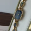 Custom Oval Mother of Pearl Dial & Mix-and-Match Gemstone Bracelet Watch for Women