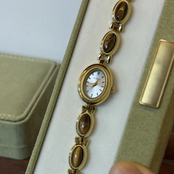Customizable Gemstone Bracelet Watch for Women | Mix and Match Dial Colors and Bracelets