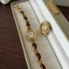 Customizable Gemstone Bracelet Watch for Women | Mix and Match Dial Colors and Bracelets