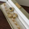 Customizable Gemstone Bracelet Watch for Women | Mix and Match Dial Colors and Bracelets