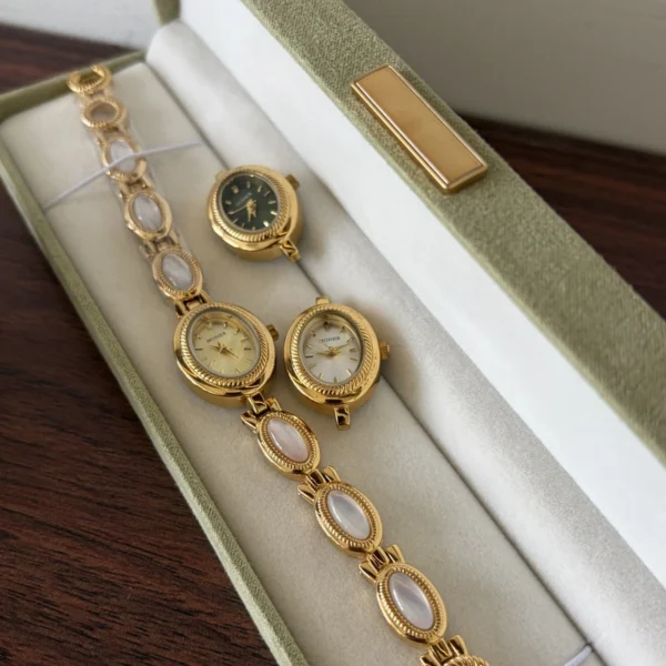 Customizable Gemstone Bracelet Watch for Women | Mix and Match Dial Colors and Bracelets