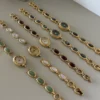 Customizable Gemstone Bracelet Watch for Women | Mix and Match Dial Colors and Bracelets