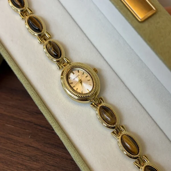Customizable Gemstone Bracelet Watch for Women | Mix and Match Dial Colors and Bracelets